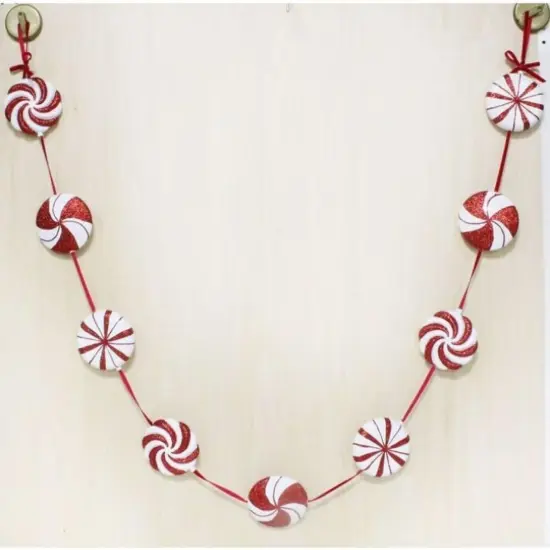 72" Assorted Peppermint Garland {1}