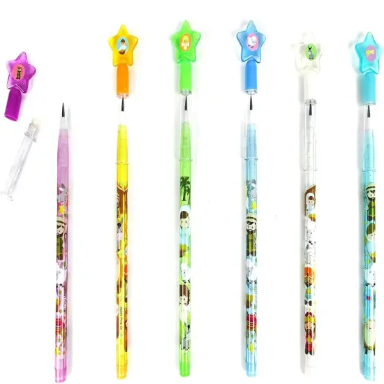TINYMILLS 24 Pcs Nativity Religious Christmas Holiday Multi Point Stackable Push Pencil Assortment with Eraser {3}