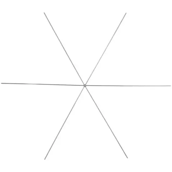 John Bead 9" Snowflake Ornaments Wire Frames, 5pcs {2}