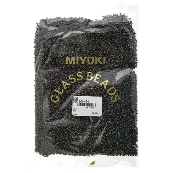 Miyuki 250g Opaque Picasso Round Rocailles Seed Beads, 11/0 Black #4511 {3}