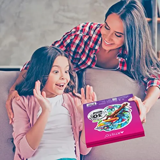 Watercolor Pads 9x12”, Pack of 2 (60 Sheets), Glue Bound, Acid-Free Paper, 140lb (300gsm), Perfect for Most Wet & Dry Media, Ideal for Beginners, Artists & Professionals {2}