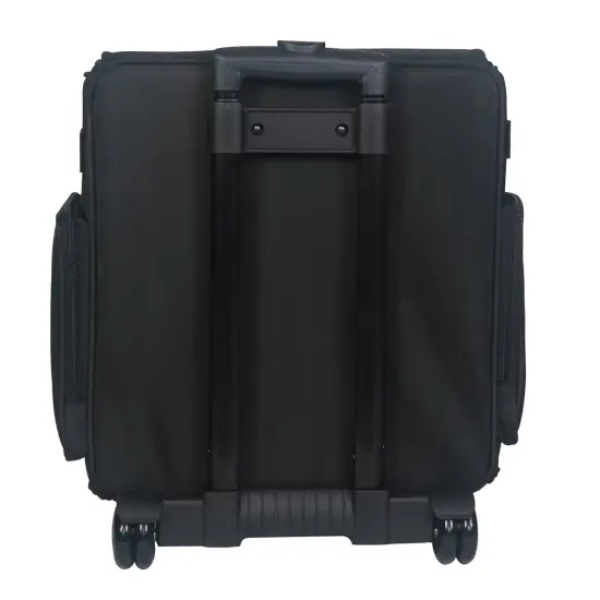 Collapsible Rolling Scrapbook & Featherweight Case, Black Quilted {3}