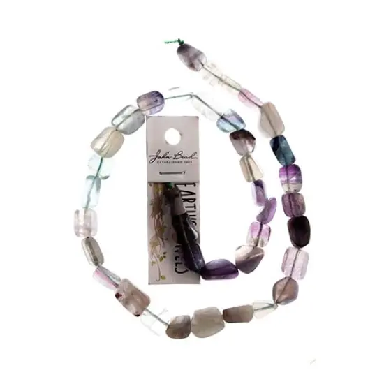Earth's Jewel Semi-Precious 16" Fluorite Irregular Natural Bead Strand {1}