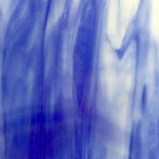 Wissmach Stained Glass Sheet: Steel Blue, White Opal {1}