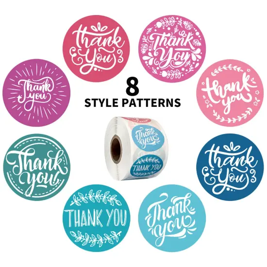 Kitcheniva 500 Pcs Thank You Stickers Supporting Business Labels Decor DIY {4}