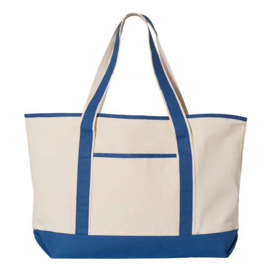 Large Canvas&reg; - Deluxe Tote 34.6L - Elevate Your Everyday Carry with Unmatched Elegance Natural/ red {7}