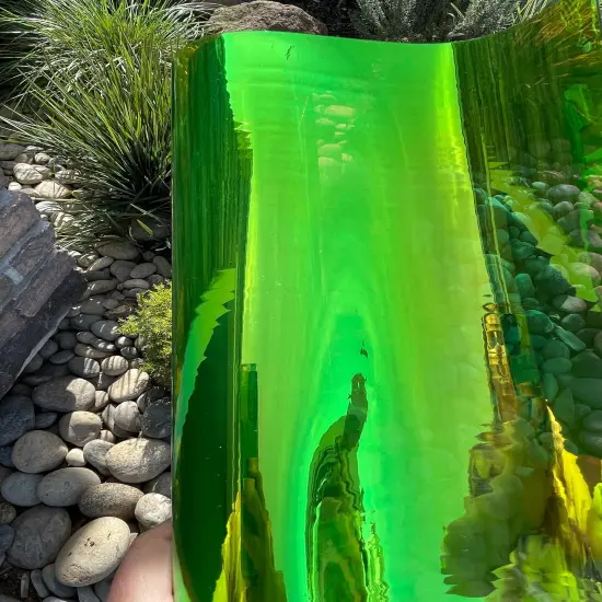 Lime Holographic Transparent Vinyl {2}
