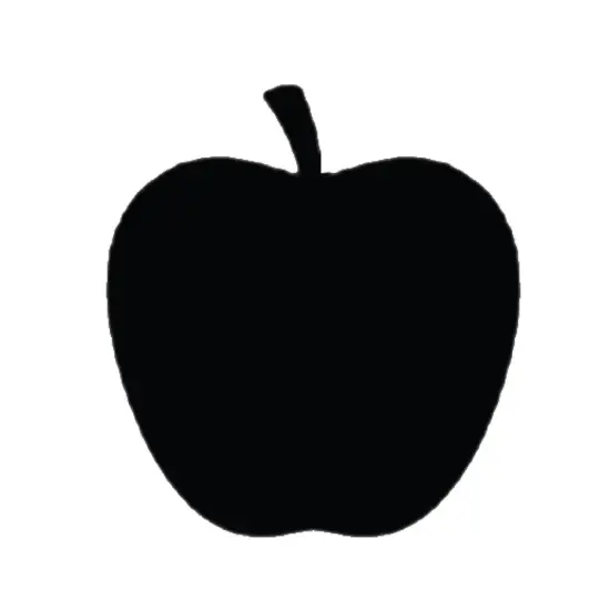 Wrapables Set of 30 Chalkboard Labels / Chalkboard Stickers, 2.2" x 2" Apple {2}