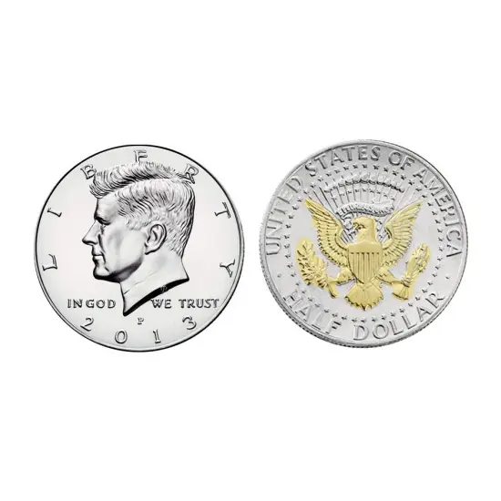 Veteran's Creed with Genuine JFK Half Dollar Matted Coin {2}