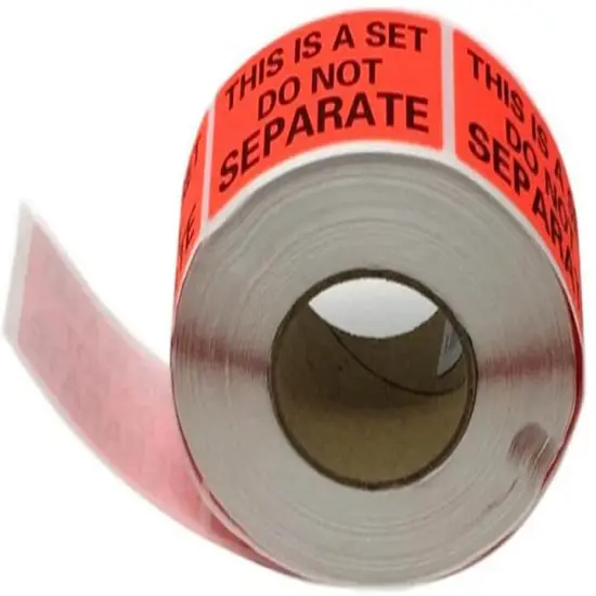 This is a Set Do Not Separate Red Labels 1" x 2" | RAHEEV&reg; {4}