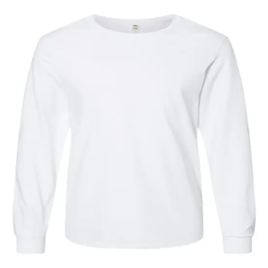 High-Quality Long Sleeve T-Shirt for Adult White {1}