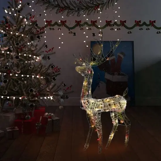 4 ft Colorful Acrylic Reindeer Christmas Decoration with 140 LEDs {4}