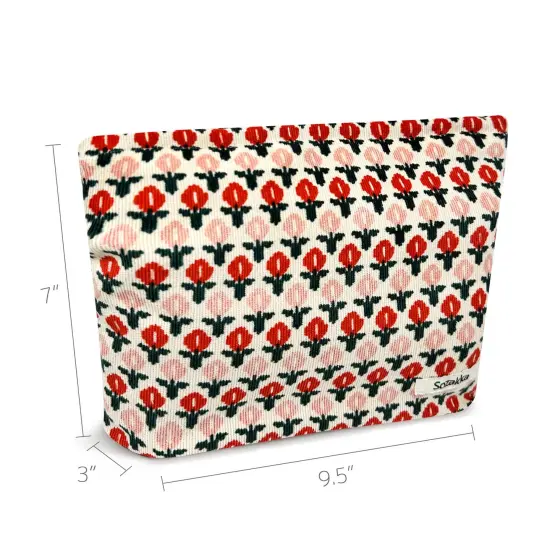 Wrapables Cosmetic Pouch, Makeup and Toiletry Travel Bag, Roses {2}