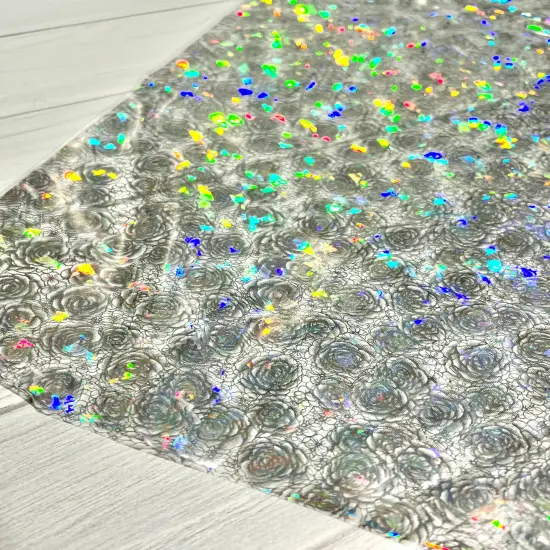 Holographic Rose Clear Vinyl {1}