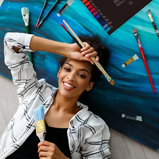 Oil Paint Set, 36x12ml/0.4 Fl Oz Tubes, Non-toxic Oil Based Paints for Canvas Craft Painting, Great Value Art Supplies for Artists, Adults, Kids & Beginners {4}