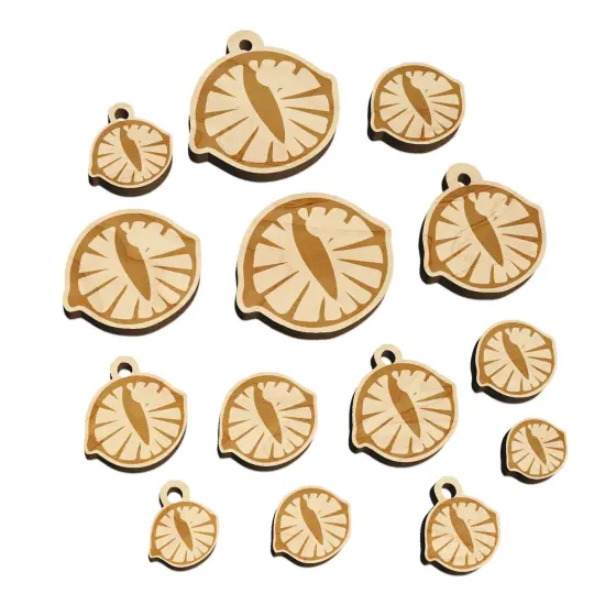 Cat Eye Mini Wood Shape Charms Jewelry DIY Craft {7}