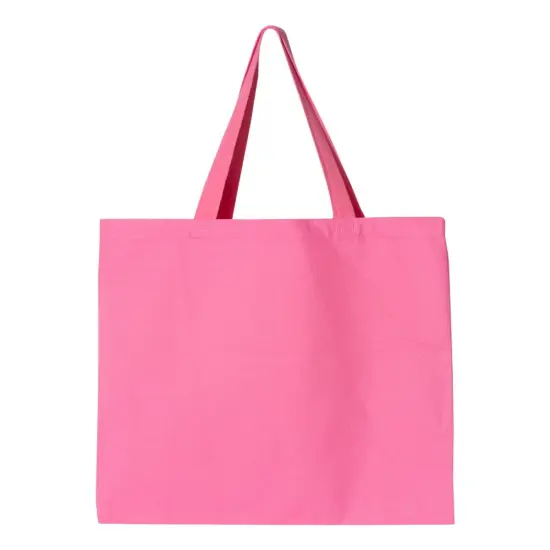 Q-Tees&reg; Promotional Tote Heavy Cotton Canvas Red {2}