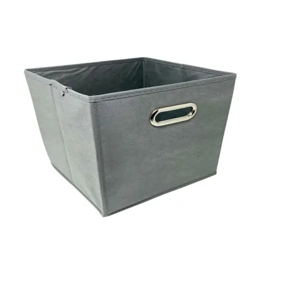 6 PCS Storage Box Organizer with Metal Handle Light gray {1}