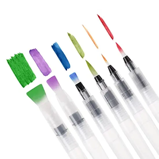 6 PCS, Watercolor Brush Pens, Refillable Watercolor Brush Pens {2}