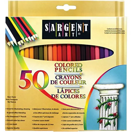 Pencils, 50 Count (Pack of 1), Multicolor {2}