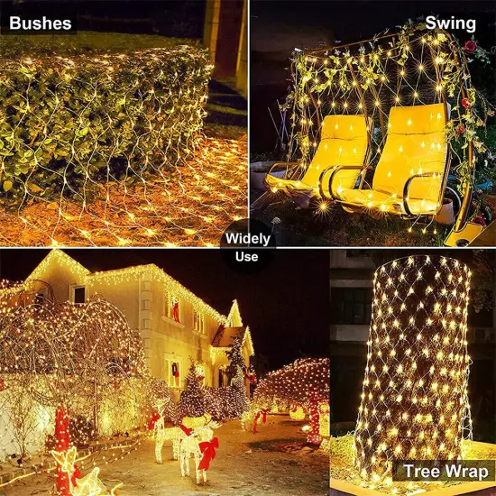 Kitcheniva Solar LED Net Mesh Fairy String Light {3}