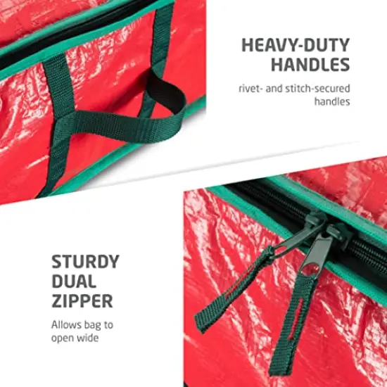 Wrapping Paper Storage Containers - 40 Inch Gift Wrapping Organizer Storage W/Interior Pockets - Fits 24 Standard Rolls of Wrapping Paper, Bows, and Ribbons {4}