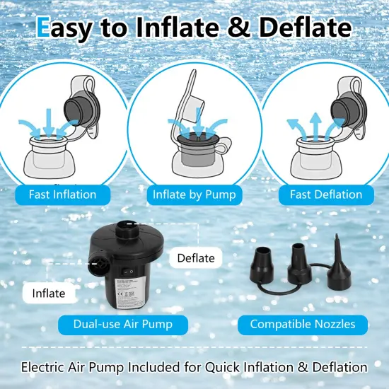 6 People Inflatable Flamingo Floating Island with 6 Cup Holders for Pool and River {5}