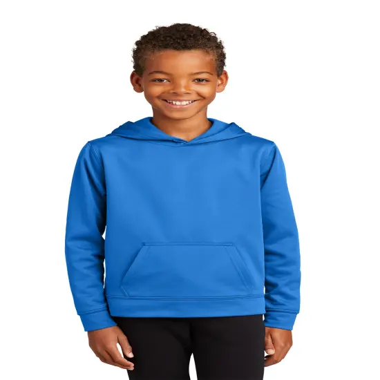Youth Fleece Pullover Hooded Sweatshirt Royal {1}