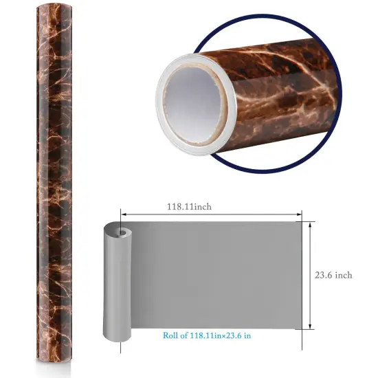 Peel & Stick Glossy Marble Contact Paper {1}