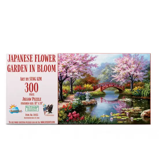 Sunsout Japanese Garden in Bloom 300 pc Jigsaw Puzzle 34455 {4}