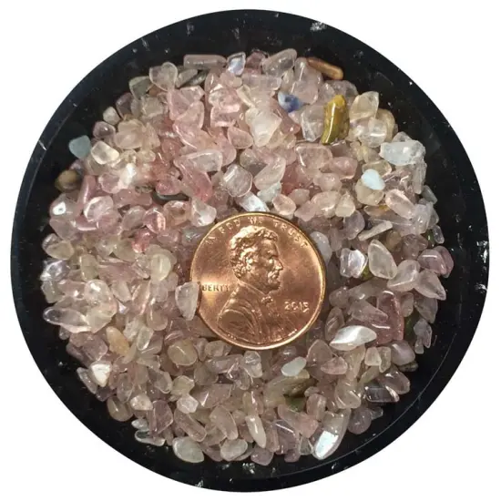 Pink Aventurine Tiny Crystal Chips &ndash; Size 0 {2}