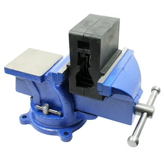 Kitcheniva 5" Heavy Duty Steel Bench Vise Anvil Swivel Table Top Clamp {2}