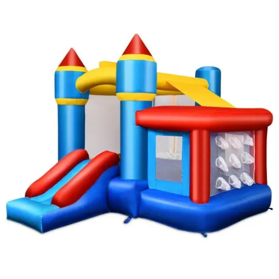 Kids Inflatable Castle Bounce House without Blower {3}