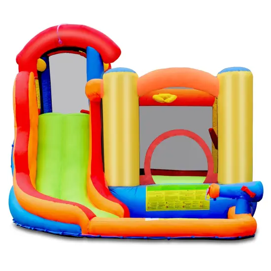 Inflatable Water Slide Bounce House with Pool and Cannon {4}