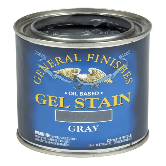 Oil Base Gel Stain, 1/2 Pint, Gray {1}