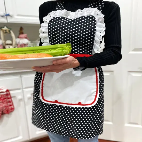 Wrapables Retro 50's Polka Dot Apron {5}