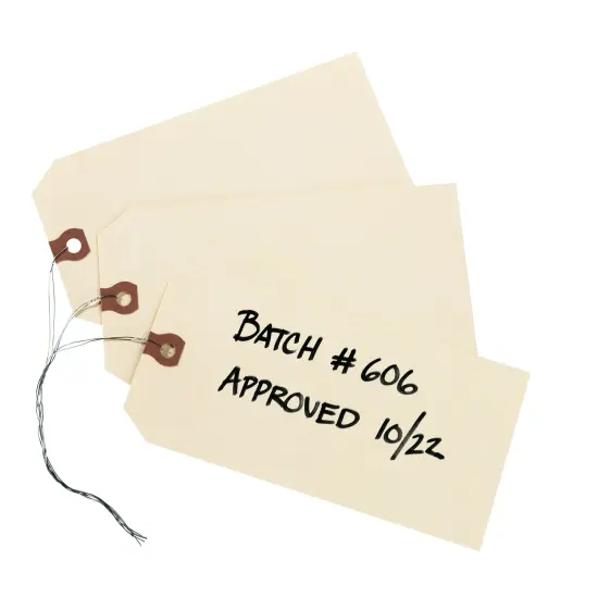Avery Price Tags with String Attached, 11.5 pt. Stock, 4-3/4" x 2-3/8", 1,000 Manila Hang Tags (12605) {6}