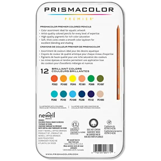 Premier Colored Pencils, Soft Core, Under the Sea Set, 12 Count {4}