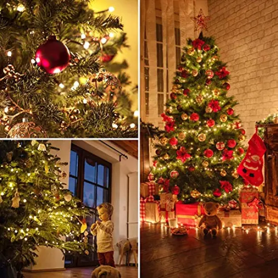 66FT 200 LED Fairy Lights Plug in with Timer and Remote, Waterproof Christmas Lights Indoor Outdoor, Upgraded 8 Modes Twinkle String Lights for Bedroom Xmas Wedding Party (Warm White) {5}