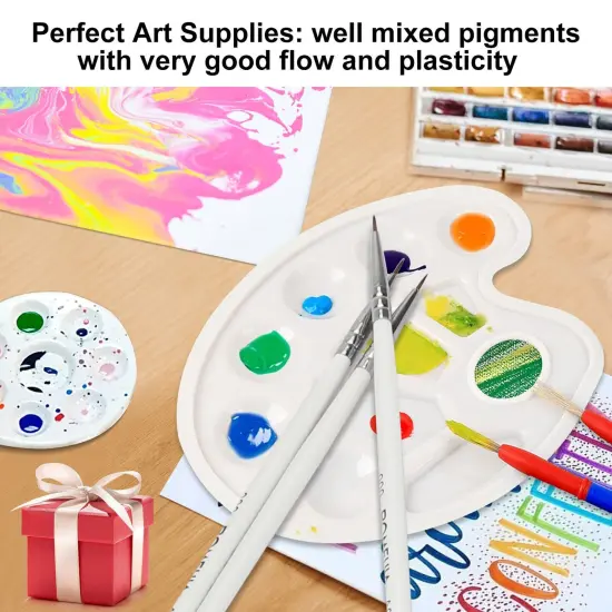 10Pcs Micro Liner Artist Paint Brush Set for Acrylic and Watercolor Art {3}