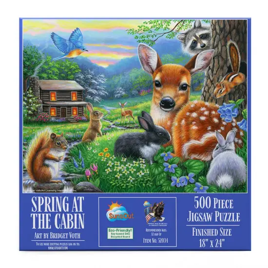Sunsout Spring at the Cabin 500 pc Jigsaw Puzzle 52034 {4}