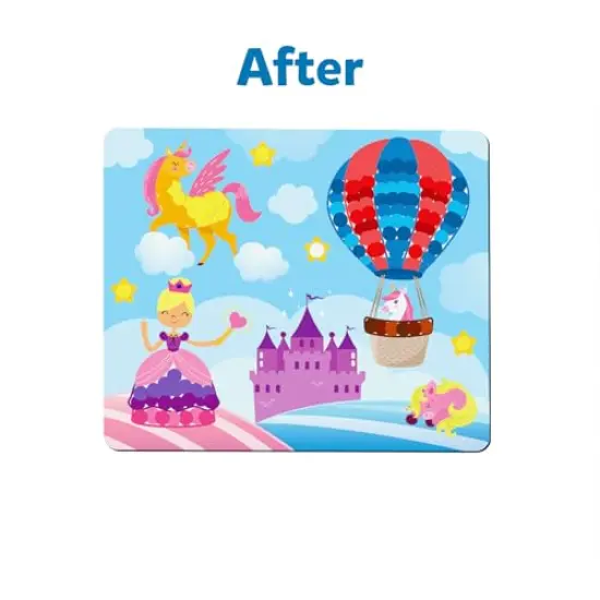 Dot It Unicorns & Princesses, No Mess Sticker Art for Kids, Craft Kits, DIY Activity, Gifts for Boys & Girls Ages 3, 4, 5, 6, 7, Travel Toys for Toddlers {6}