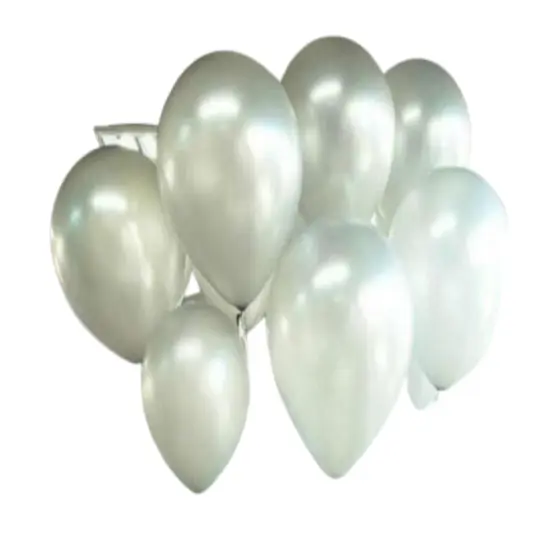 Kitcheniva Pearl Latex Thickening Party Balloon 10 in Silver-100 pcs {1}