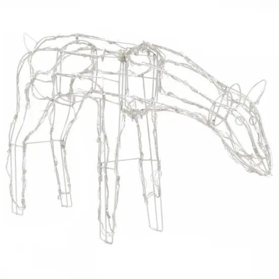 3 Piece Christmas Light Display Reindeers with 229 LEDs Multicolour {6}