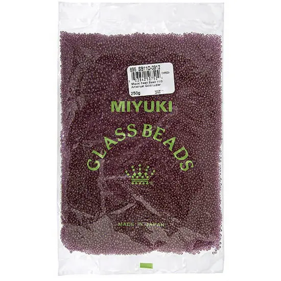 Miyuki 250g Luster Round Rocailles Seed Beads, 11/0 Amethyst Gold #312 {3}