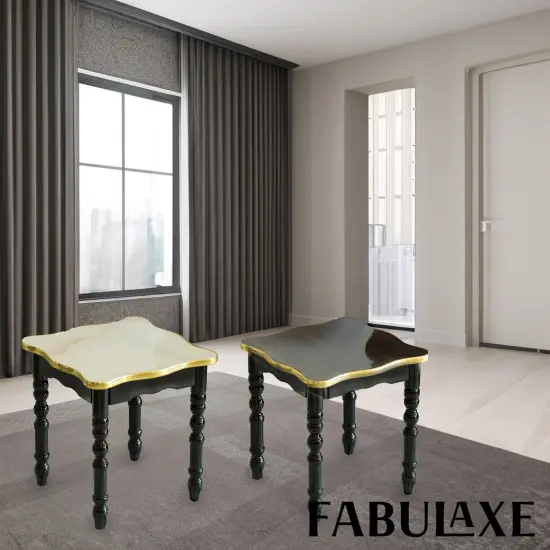 Versatile Square Wooden Side Table - Living Room Accent End Table with Rustic Charm, Sleek Design, and Storage Shelf for Modern Home Decor and Small Spaces White {11}