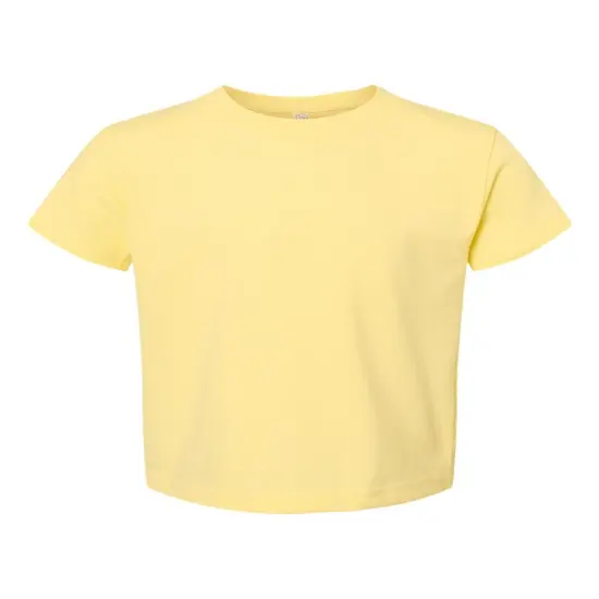 Rabbit Skins&reg; Toddler Cotton Crewneck Short Sleeve Jersey T-Shirt -3301T Banana {1}
