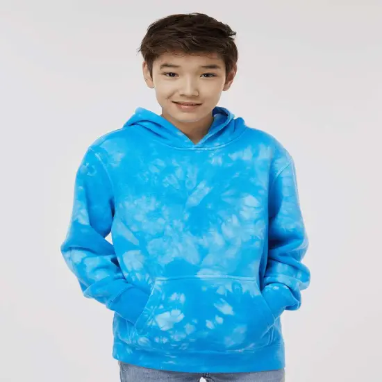 Independent&reg; Tie-Dyed Hooded Sweatshirt Tie dye aqua blue {1}
