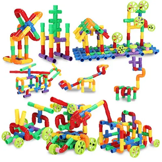 STEM Building Blocks Toy for Kids, Educational Toddlers Preschool Brain Toy Kit, Constructions Toys for 3 4 5 6 7 8 Years Age Boys and Girls &ndash; Creativity Kids Materials Toys {2}
