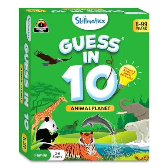 Guess in 10 Animal Planet, Perfect for Boys, Girls, Kids, and Families Who Love Toys, Board Games, Gifts for Ages 6, 7, 8, 9 {3}